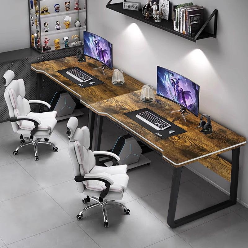 XUEGW Gaming Desk, PC Table Student Writing Desks, Modern Wood Desk for Computer, Gamer Table for Home, Office